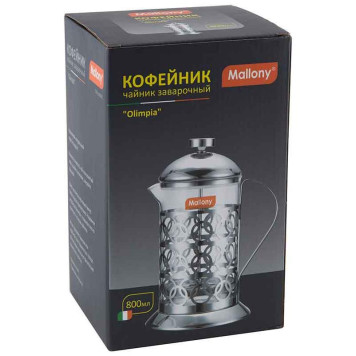 950092 Чайник/кофейник (кофе-пресс) Mallony 'Олимпия' Т046-800ML-1
