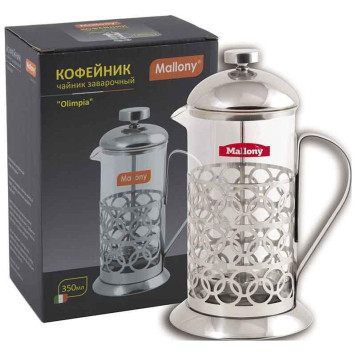 950100 Чайник/кофейник (кофе-пресс) Mallony 'Олимпия' Т046-350ML