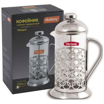 950100 Чайник/кофейник (кофе-пресс) Mallony 'Олимпия' Т046-350ML