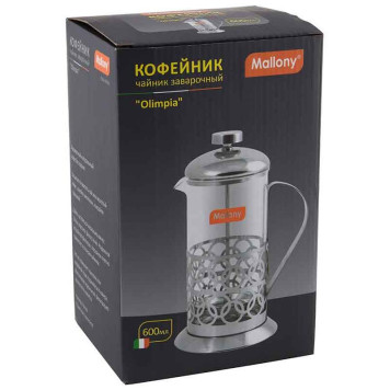 950137 Чайник/кофейник (кофе-пресс) Mallony 'Олимпия' Т046-650ML-1