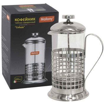 950138 Чайник/кофейник (кофе-пресс) Mallony B511-600ML 'Cellula'
