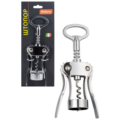 984038 Штопор Mallony SEMPLICE с металлической ручкой