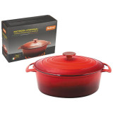 985037 Кастрюля 'УТЯТНИЦА' чугунная эмалированная овальная OCE-32, 5.9л