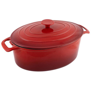 985037 Кастрюля 'УТЯТНИЦА' чугунная эмалированная овальная OCE-32, 5.9л-1