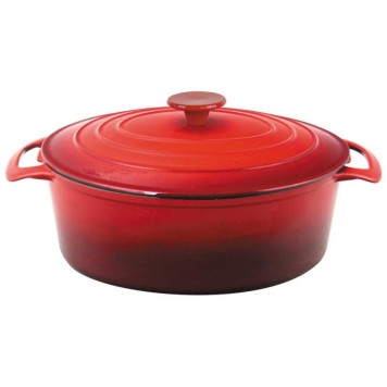 985037 Кастрюля 'УТЯТНИЦА' чугунная эмалированная овальная OCE-32, 5.9л-2