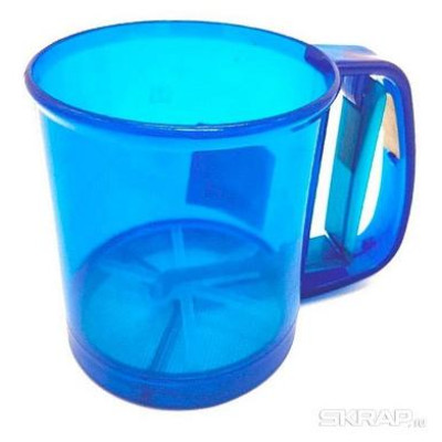 985526 Сито-кружка для просеивания муки FORNATA, 15,5*10,5 см (пластик)