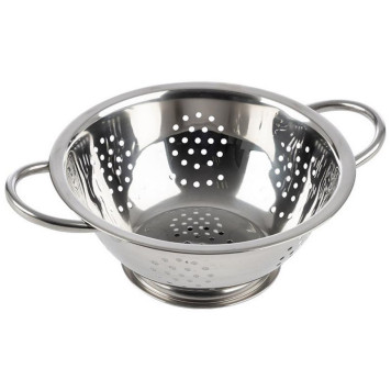 985530 Дуршлаг CASUAL d22см нерж сталь с боковыми ручками на подставке