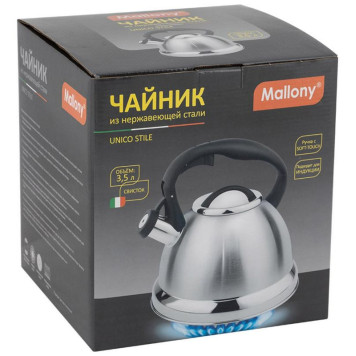 985621 Чайник металлический со свистком Mallony UNICO STILE (3.5л)-4