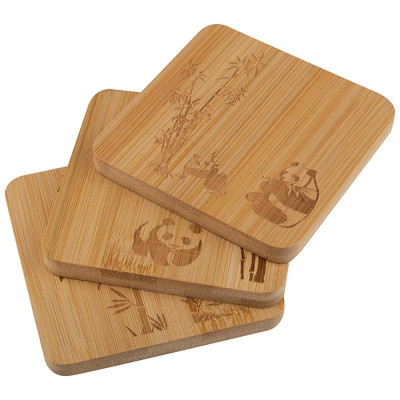 985990 Набор из 3 подставок под горячее Mallony Foresta di bambu (бамбук)-2