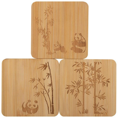 985990 Набор из 3 подставок под горячее Mallony Foresta di bambu (бамбук)