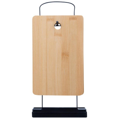 986076 Набор разделочных досок из бамбука на подставке Mallony (4шт в наборе)-1