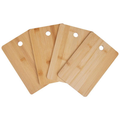 986076 Набор разделочных досок из бамбука на подставке Mallony (4шт в наборе)-2