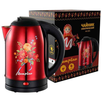 Чайник МАТРЕНА МА-005 красный хохлома (005413)