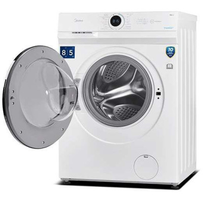 Стиральная машина MIDEA MF100D80BS/W-RU кл.:A+++ фронт. макс.:8кг (с сушкой) белый (ПР)