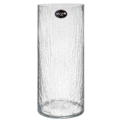 Ваза цилиндр "CRACLE WHITE" диаметр 14,6 см высота 35 см MUZA 380-628-1