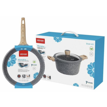 728426 Сковорода глубокая NADOBA (28см, без крышки) серия MINERALICA-4