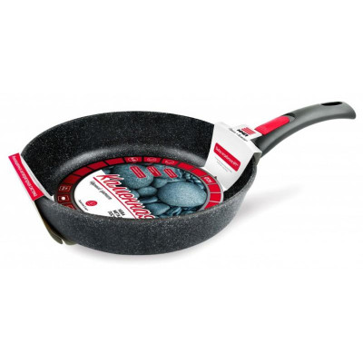 Сковорода НЕВА МЕТАЛЛ ПОСУДА 18026 26см 'Каменная' Черный гранит (съемная ручка)