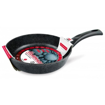 Сковорода НЕВА МЕТАЛЛ ПОСУДА 18122 22см 'Каменная' Черный гранит