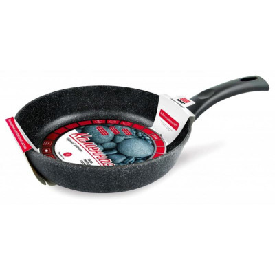 Сковорода НЕВА МЕТАЛЛ ПОСУДА 18124 24см 'Каменная' Черный гранит