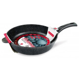 Сковорода НЕВА МЕТАЛЛ ПОСУДА 18128 28см 'Каменная' Черный гранит