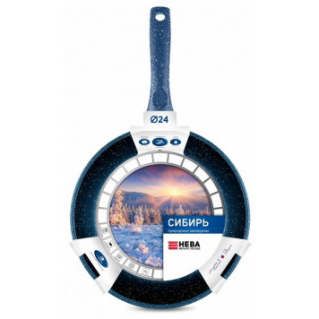 Сковорода НЕВА МЕТАЛЛ ПОСУДА 2424 24см 'Сибирь'-2