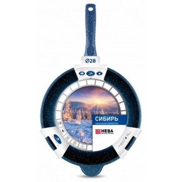 Сковорода НЕВА МЕТАЛЛ ПОСУДА 2428 28см 'Сибирь'-2
