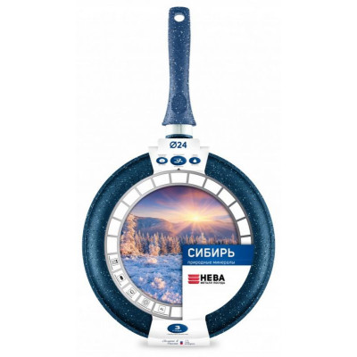 Сковорода блинная НЕВА МЕТАЛЛ ПОСУДА 246224 24см 'Сибирь'-2