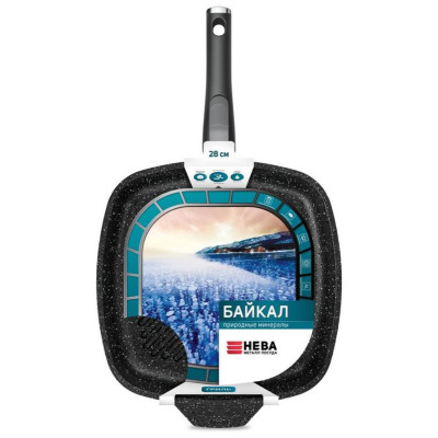 Сковорода-гриль НЕВА МЕТАЛЛ ПОСУДА 254028G 'Байкал'-2