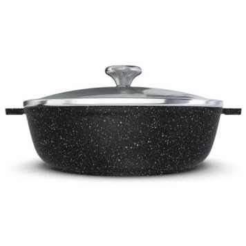 Жаровня со стекл.крышкой НЕВА МЕТАЛЛ ПОСУДА NG 6530 3.0л 'Neva Granite'-1