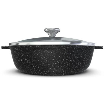 Жаровня со стекл.крышкой НЕВА МЕТАЛЛ ПОСУДА NG 6540 4.0л 'Neva Granite'