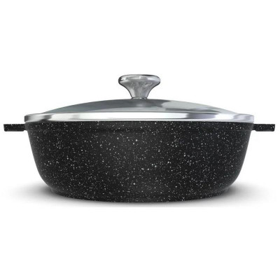 Жаровня со стекл.крышкой НЕВА МЕТАЛЛ ПОСУДА NG 6540 4.0л 'Neva Granite'