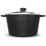 Кастрюля со стекл.крышкой со стекл.крышкой НЕВА МЕТАЛЛ ПОСУДА NG 6630 3.0л 'Neva Granite'