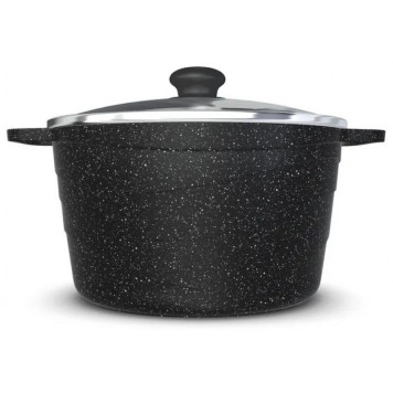 Кастрюля со стекл.крышкой со стекл.крышкой НЕВА МЕТАЛЛ ПОСУДА NG 6630 3.0л "Neva Granite"