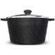 Кастрюля со стекл.крышкой со стекл.крышкой НЕВА МЕТАЛЛ ПОСУДА NG 6650 5.0л 'Neva Granite'