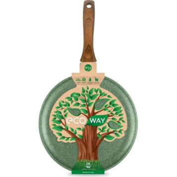 Сковорода блинная индукционная НЕВА МЕТАЛЛ ПОСУДА EW 6224i 24см 'ECO WAY'-2
