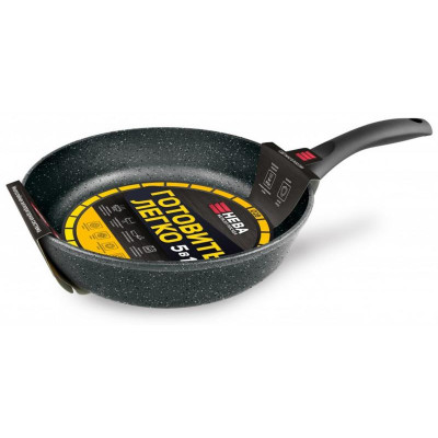 Сковорода НЕВА МЕТАЛЛ ПОСУДА GL2128 28см 'Готовить легко' stone