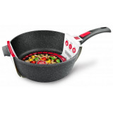 Сотейник НЕВА МЕТАЛЛ ПОСУДА L181326i 26см Индукция Гранит (съемная ручка)