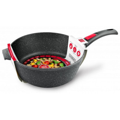 Сотейник НЕВА МЕТАЛЛ ПОСУДА L181326i 26см Индукция Гранит (съемная ручка)