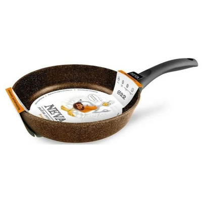 Сковорода НЕВА МЕТАЛЛ ПОСУДА NGB 122 22см Neva Granite Brown