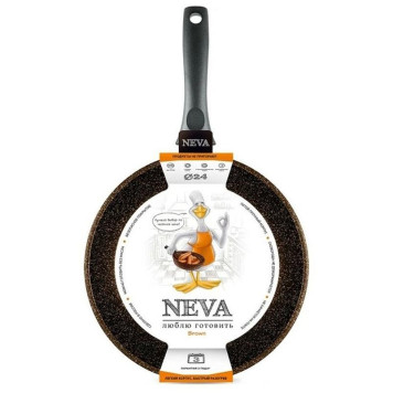 Сковорода НЕВА МЕТАЛЛ ПОСУДА NGB 124 24см 'Neva Granite Brown'