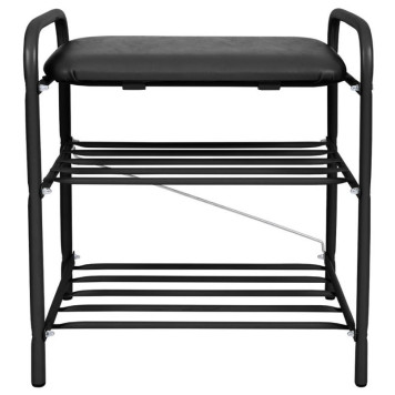 Банкетка 1 Б1-1/Ч черный/матовый черный-2