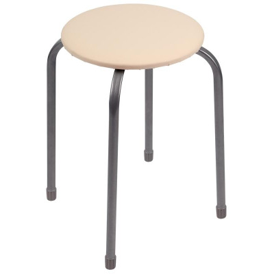 Табурет 'Эконом' ТБ3/СЛ слоновая кость