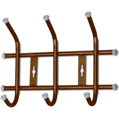 Вешалка настенная ВНТ3/А медный антик