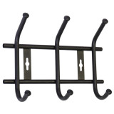 Вешалка настенная НИКА ВНТ3М/Ч матовый черный