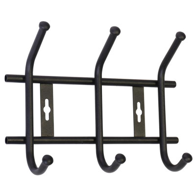 Вешалка настенная НИКА ВНТ3М/Ч матовый черный