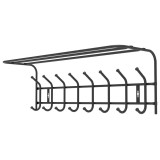 Вешалка настенная НИКА ВП8М/Ч черная