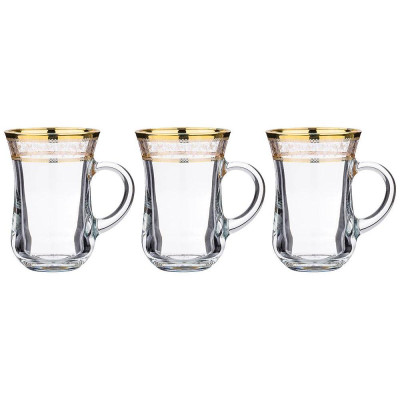 Набор кружек из 3 шт."gold provence" золото 175 мл NNM 484-648