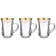 Набор кружек из 3 шт."gold provence" золото 175 мл NNM 484-648