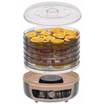 Сушилка для овощей 3в1 с функциями приготовления йогурта и десертов ' Мастерица' EFD-1004VM серо-бежевый-3