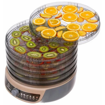 Сушилка для овощей 3в1 с функциями приготовления йогурта и десертов ' Мастерица' EFD-1004VM серо-бежевый-4